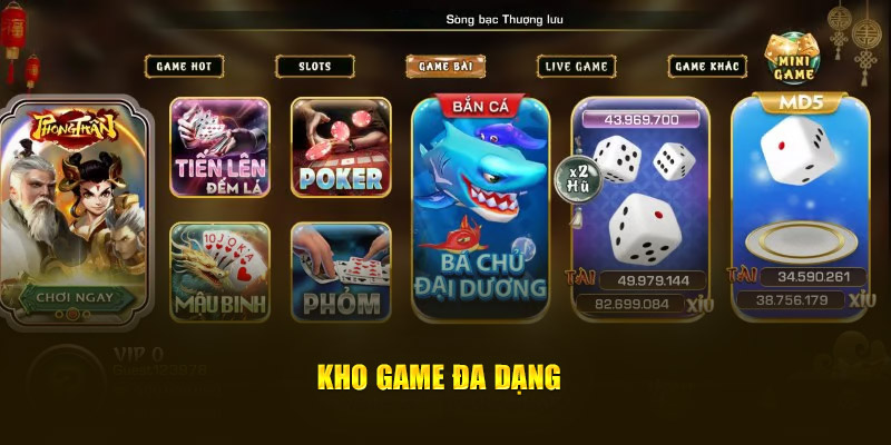 Kho game đa dạng